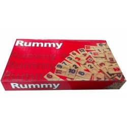 Juego De Mesa: Rummi Rummy Números Juguetes Ref Mr-728 Rojo