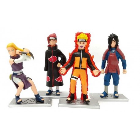 Naruto Shippuden Madara Colección X 4 Figuras En Bolsa