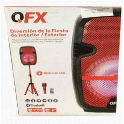 Parlante C/radio Y Soporte 818907 Musica Torre Qfx Bluetooth (Entrega Inmediata)