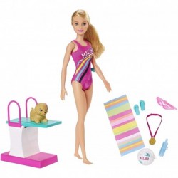 Barbie Nadadora Dreamhouse Adventures Trampolín Mattel Ghk23 (Entrega Inmediata)