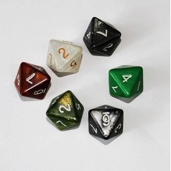 Juego Dados 8 Caras X 6 Und Dado Juegos De Rol Mesa Casino (Entrega Inmediata)