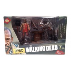 The Walking Dead Set Morgan & Zombie Walker Figura Mcfarlane (Entrega Inmediata)