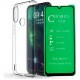 Funda Estuche Goma Clear + Vidrio Cerámico Motorola E6s 2020 (Entrega Inmediata)