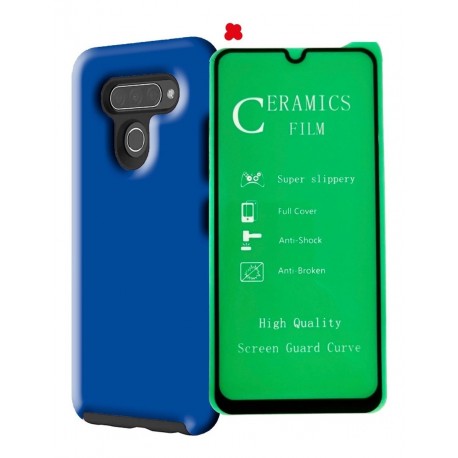Funda Estuche Reforzado + Vidrio 5d Templado LG K50s (Entrega Inmediata)