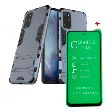 Funda Estuche Armadura + Vidrio Cerámico Samsung S20 Plus (Entrega Inmediata)