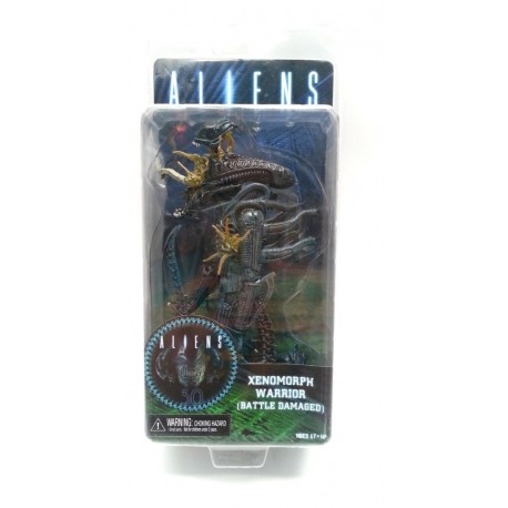 Aliens Blue Xenomorph Warrior Battle Damaged Figura Blister (Entrega Inmediata)