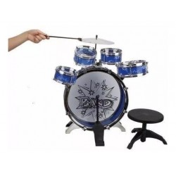 Bateria Infantil Tambor Silla Pedal 5 Tambores (Entrega Inmediata)