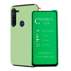 Funda Estuche Antigolpe + Vidrio Cerámico Motorola G8 Power (Entrega Inmediata)