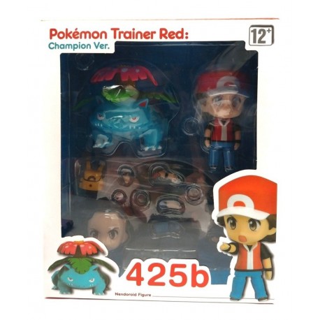 Pokémon Red & Venusaur Figura En Caja (Entrega Inmediata)