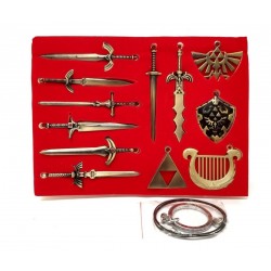 La Leyenda De Zelda Accesorios Collar Cadena Llavero Cosplay (Entrega Inmediata)