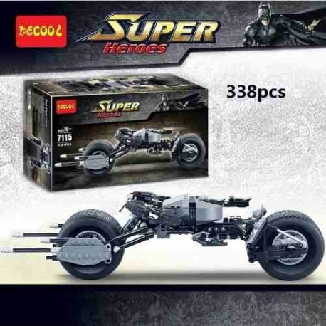 Super Heroes Batman Bloque Motocicleta 338 Pcs 7115 Fichas (Entrega Inmediata)