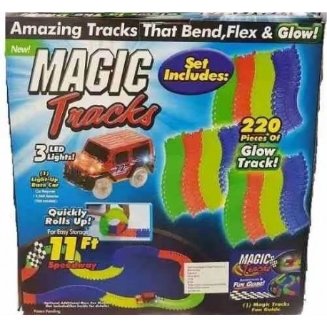 Pista De Carros Flexible Magic Tracks Car 220 Piezas (Entrega Inmediata)
