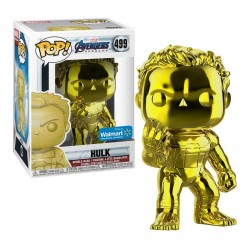 Marvel Avengers Endgame Hulk Cromado Amarillo Funko Pop (Entrega Inmediata)