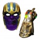 Set Thanos Disfraz Niños Guante Luces Zr999 + Máscara Casco (Entrega Inmediata)