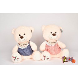 Oso De Peluche Te Quiero Vestido 50cm 2603-1 (Entrega Inmediata)