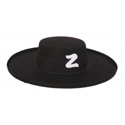 Sombrero Bandido El Zorro Fino Disfraz Elegante Halloween (Entrega Inmediata)