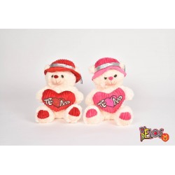 Oso De Peluche Gorro-pava Mensaje 30cm 2606 (Entrega Inmediata)