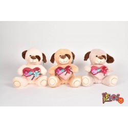 Perro De Peluche Mensaje 30cm 2612 (Entrega Inmediata)