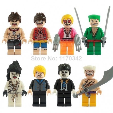 One Piece Colección X 8 Figuras Armables (Entrega Inmediata)