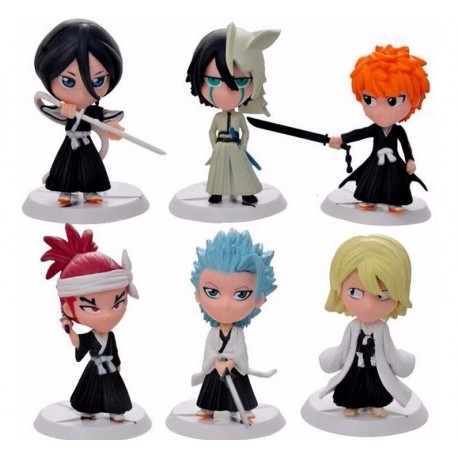 Bleach Ichigo Renji Colección X 6 Figuras En Bolsa (Entrega Inmediata)