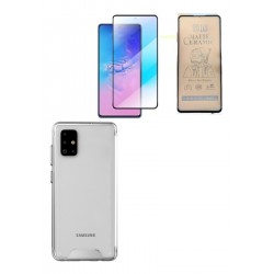 Kit Funda Protector Militar + Vidrio Ceramico Samsung A71 (Entrega Inmediata)
