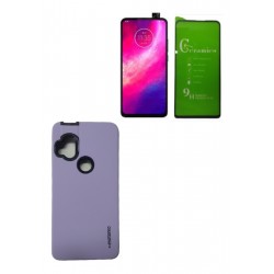 Kit Funda Protector + Vidrio Ceramico Motorola One Hyper (Entrega Inmediata)