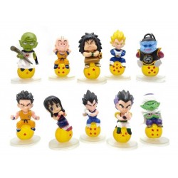 Dragon Ball Kaiosama Colección X 10 Figuras Sobre Esferas (Entrega Inmediata)