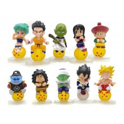 Dragon Ball Broly Colección X 10 Figuras Sobre Esferas (Entrega Inmediata)