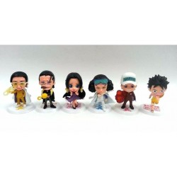 One Piece Marines Colección X 6 Figuras Chibis En Bolsa (Entrega Inmediata)