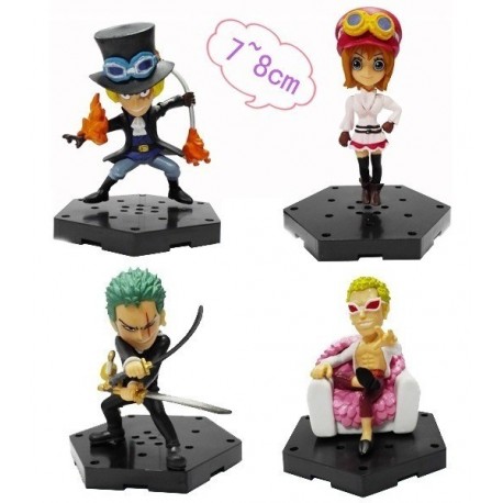 One Piece Zoro Sabo Koala Doflamingo Colección X 4 Figuras (Entrega Inmediata)