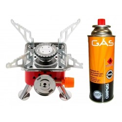 Estufa Portatil Camping Gas + Gas Butano + Estuche (Entrega Inmediata)