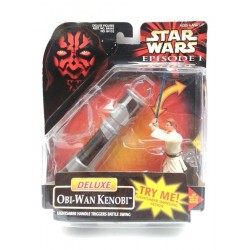 Star Wars Episode I Deluxe Ben Obi Wan Kenobi Figura Hasbro (Entrega Inmediata)