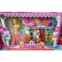 Set De Vestidos Zapatos Y Sombrero Juguete Barbie (Entrega Inmediata)