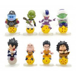 Dragon Ball Piccolo Colección X 8 Figuras Sobre Esferas (Entrega Inmediata)