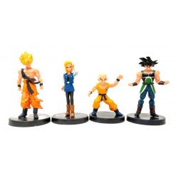 Dragon Ball Z Bardock Colección X 4 Figuras En Bolsa (Entrega Inmediata)