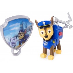 Paw Patrol Figura Con Placa Animada Gancho Motorizado Chase (Entrega Inmediata)
