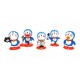 Doraemon Colección X 5 Figuras Base Roja En Bolsa (Entrega Inmediata)