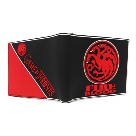 Game Of Thrones Casa Targaryen Billetera En Goma (Entrega Inmediata)