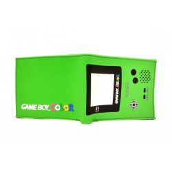 Nintendo Gameboy Color Billetera En Goma Verde (Entrega Inmediata)