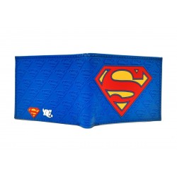 Dc Superman Billetera Azul En Goma (Entrega Inmediata)