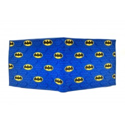 Dc Batman Logo Billetera En Goma Azul (Entrega Inmediata)