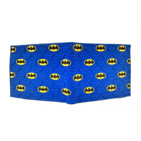 Dc Batman Logo Billetera En Goma Azul (Entrega Inmediata)