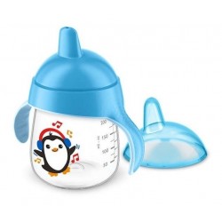 Vaso Avent Pinguino Entrenador 9oz 260ml 12m+ Azul (Entrega Inmediata)