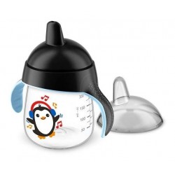 Vaso Avent Pinguino Entrenador 9oz 260ml 12m+ Negro (Entrega Inmediata)
