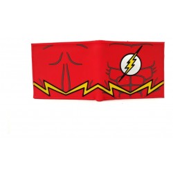 Dc The Flash Logo Billetera Roja En Goma (Entrega Inmediata)