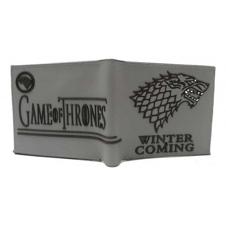Game Of Thrones Logo Casa Stark Billetera En Goma De Caucho (Entrega Inmediata)