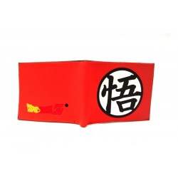 Dragon Ball Z Logo Billetera Naranja En Goma (Entrega Inmediata)