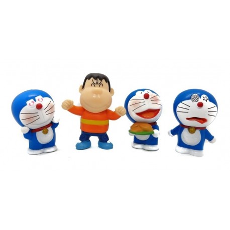 Doraemon Colección X 4 Figuras En Bolsa (Entrega Inmediata)