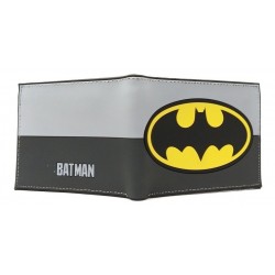 Dc Batman Logo Billetera En Goma De Caucho (Entrega Inmediata)