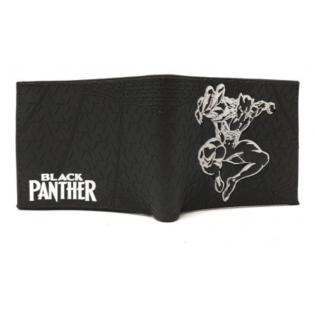 Marvel Black Panther Billetera En Goma De Caucho (Entrega Inmediata)